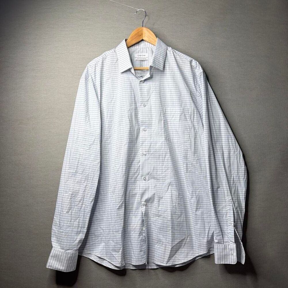 Calvin-klein Men's White and Grey Polo-shirts